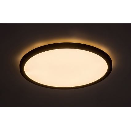 Rabalux - Plafón LED LED/24W/230V 3000/4000/6000K diá. 29 cm negro