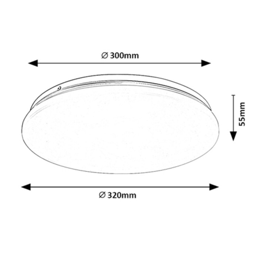 Rabalux - Lámpara de techo LED 18W/230V 3000K Ø 32 cm