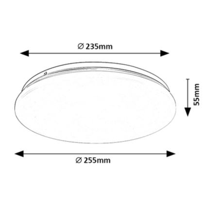 Rabalux - Plafón LED/12W/230V 4000K Ø 25,5 cm