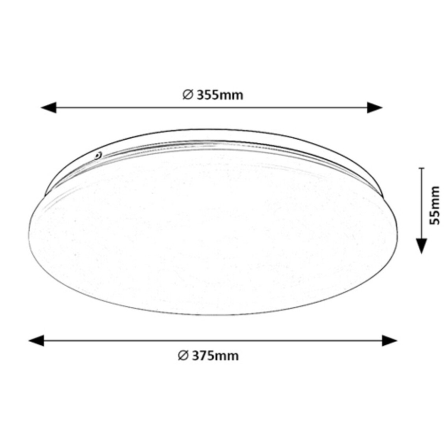 Rabalux - Luminaria de techo LED 24 W/230 V 4000 K Ø 37,5 cm