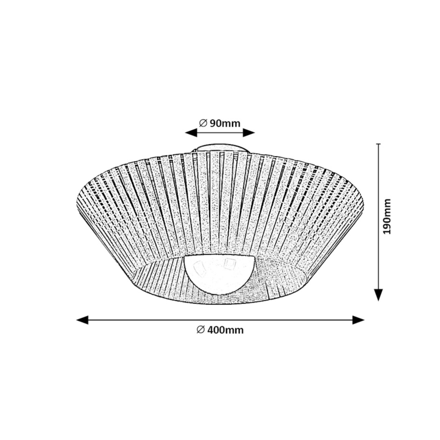 Rabalux - Lámpara de techo 1xE27/6W/230V Ø 40 cm