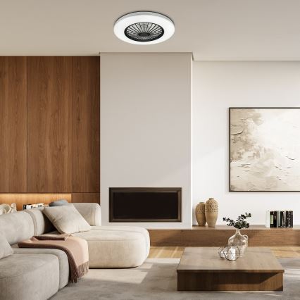Rabalux - Lámpara de techo LED regulable con ventilador LED/48W/230V 3000-6500K + mando a distancia