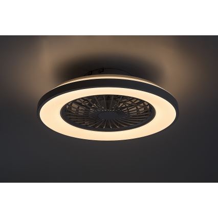 Rabalux - Lámpara de techo LED regulable con ventilador LED/48W/230V 3000-6500K + mando a distancia