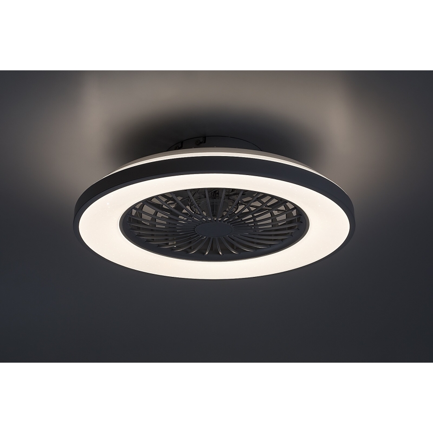 Rabalux - Lámpara de techo LED regulable con ventilador LED/48W/230V 3000-6500K + mando a distancia