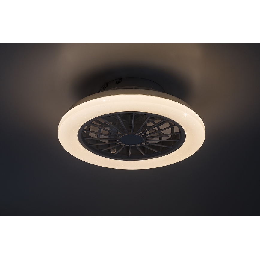 Rabalux - Lámpara de techo LED regulable con ventilador LED/24W/230V 3000-6500K + control remoto