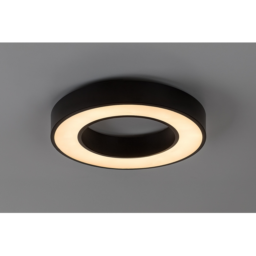 Rabalux - Plafón LED regulable LED/45W/230V 3000-6500K diámetro 60 cm negro + mando a distancia