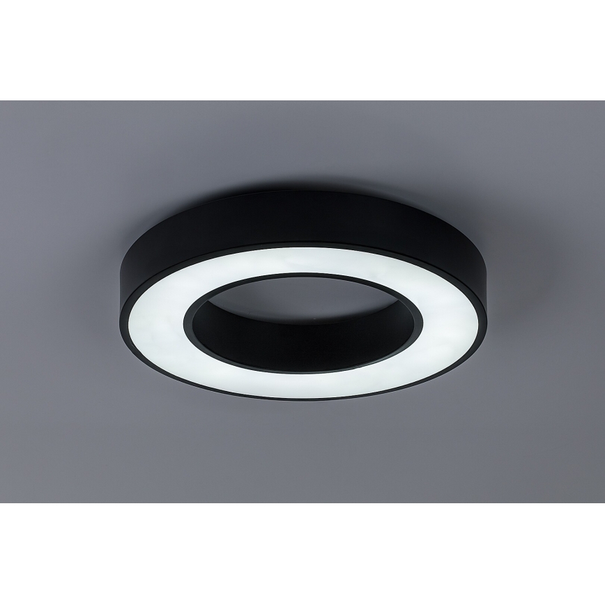 Rabalux - Plafón LED regulable LED/45W/230V 3000-6500K diámetro 60 cm negro + mando a distancia