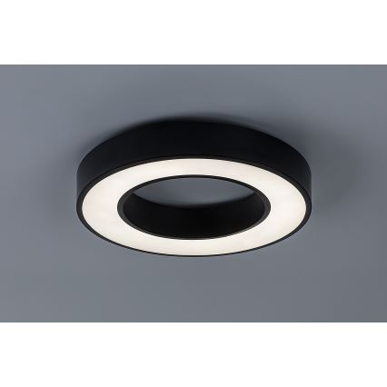 Rabalux - Plafón LED regulable LED/45W/230V 3000-6500K diámetro 60 cm negro + mando a distancia