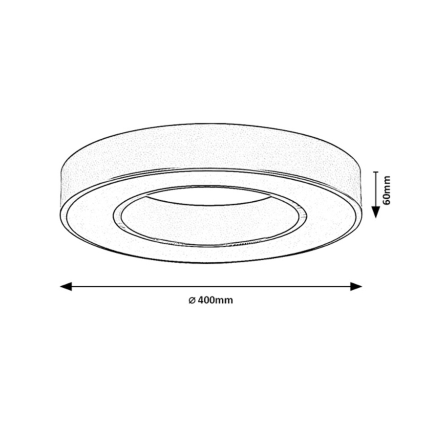 Rabalux - Luminaria de techo LED/24W/230V 3000/4000/6500K Ø 40 cm dorada