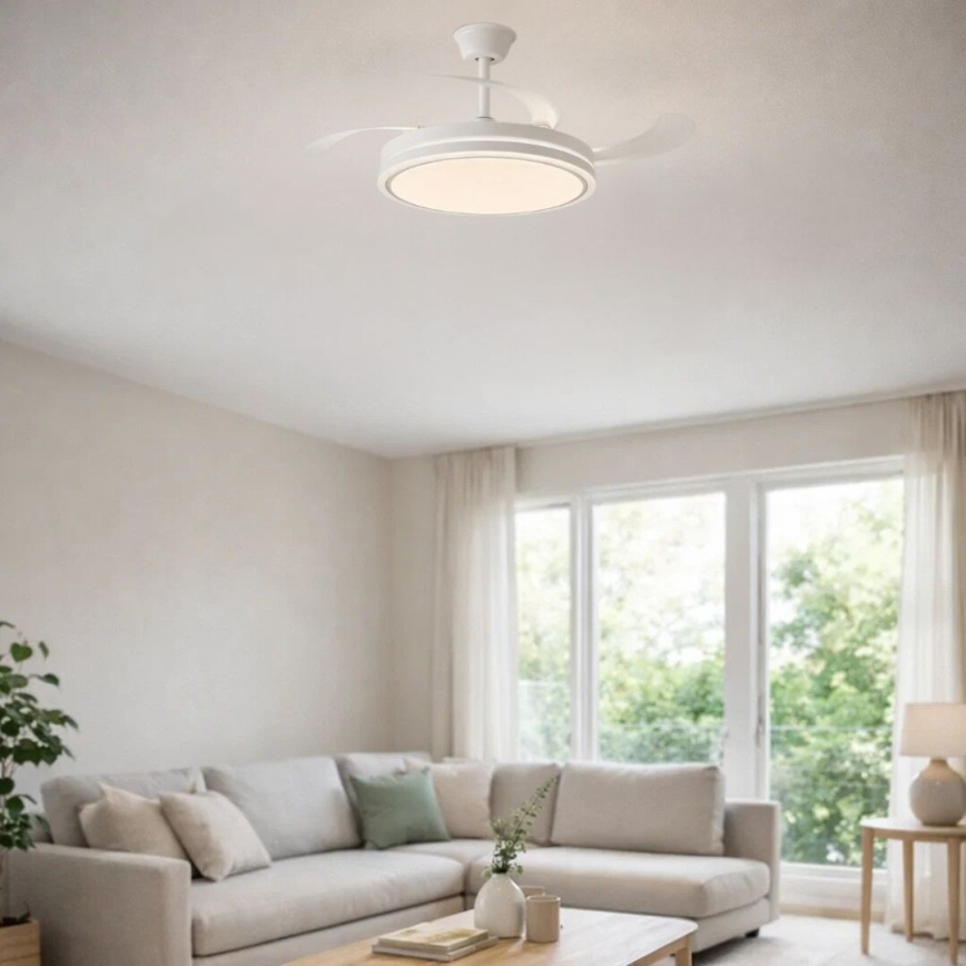 Rabalux - Lámpara de techo LED regulable con ventilador LED/60W/230V 3000-6500K + mando a distancia