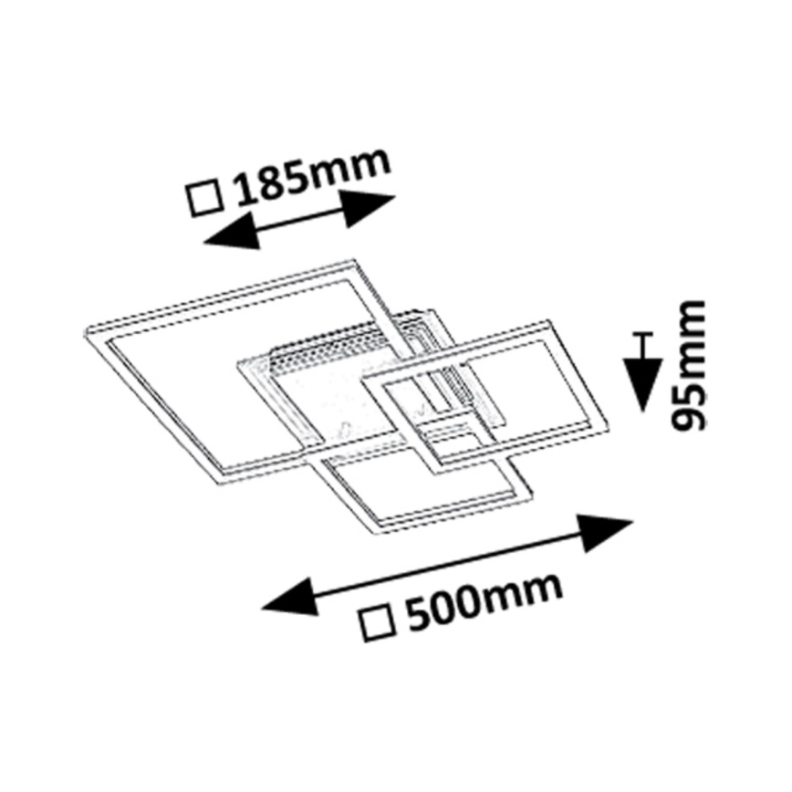 Rabalux - Plafón LED/40W/230V 3000K 50x50 cm