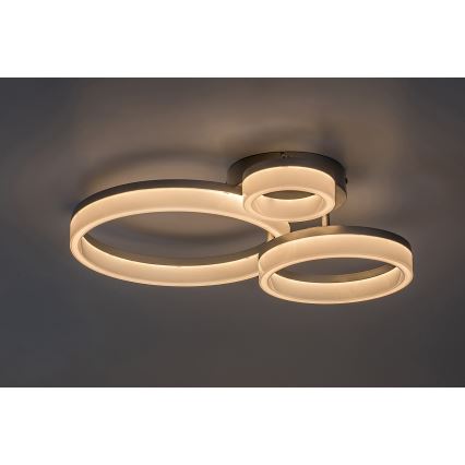 Rabalux - Luminaria de techo LED/24W/230V 3000/4000/6500K 38x51 cm cromo mate