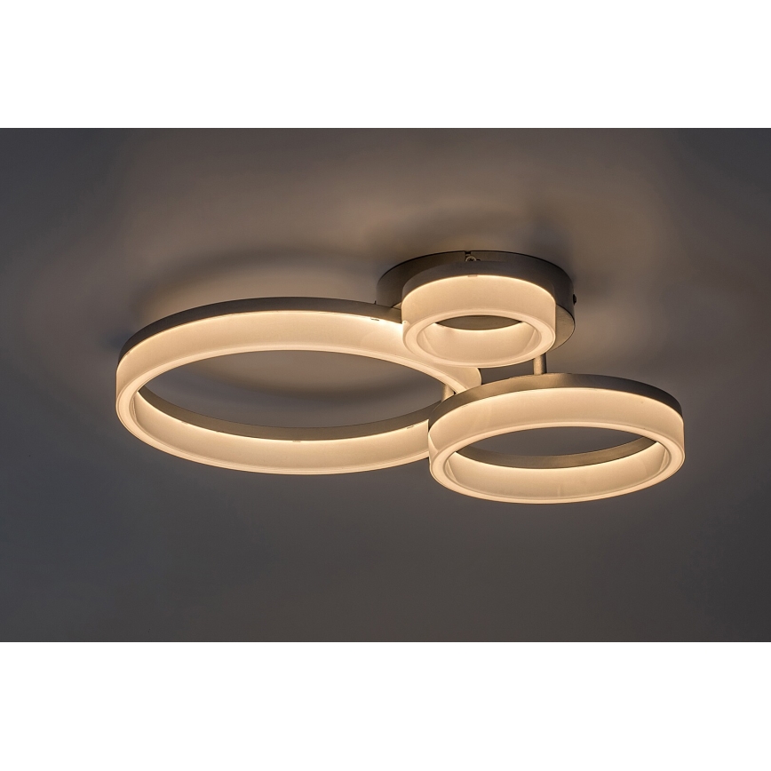 Rabalux - Luminaria de techo LED/24W/230V 3000/4000/6500K 38x51 cm cromo mate