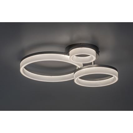 Rabalux - Luminaria de techo LED/24W/230V 3000/4000/6500K 38x51 cm cromo mate