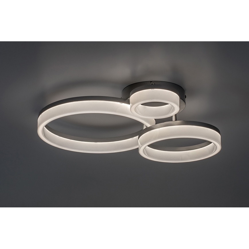 Rabalux - Luminaria de techo LED/24W/230V 3000/4000/6500K 38x51 cm cromo mate