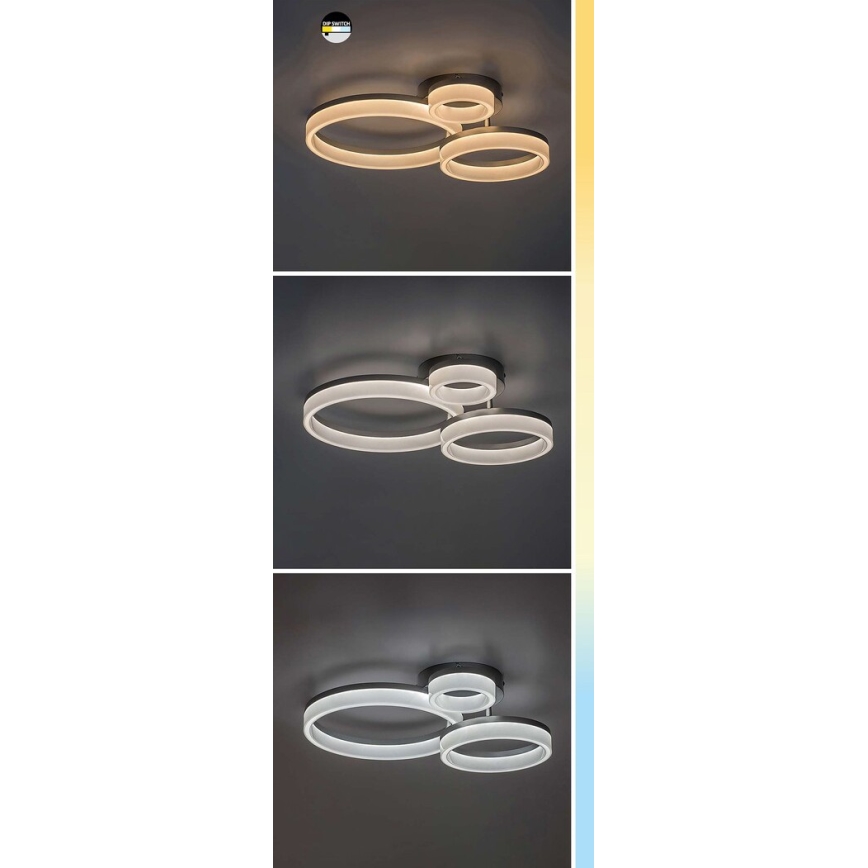 Rabalux - Plafón LED LED/24W/230V 3000/4000/6500K dorado 38x51 cm