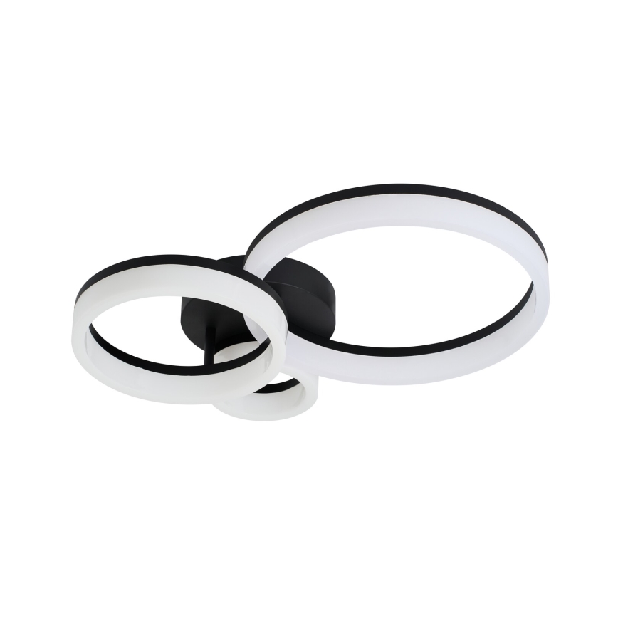 Rabalux - Plafón LED LED/24W/230V 3000/4000/6500K negro 38x51 cm
