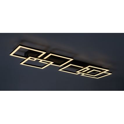 Rabalux - Lámpara de techo LED regulable LED/40W/230V 3000-6500K 33x100 cm negra + mando a distancia