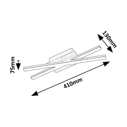 Rabalux - Plafón LED 16W/230V 4000K 13x41 cm