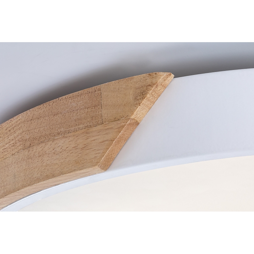 Rabalux - Luminaria de techo LED/24W/230V 3000K blanco/roble diámetro 61 cm