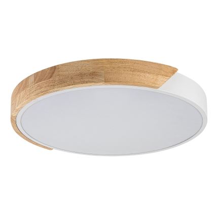 Rabalux - Luminaria de techo LED/24W/230V 3000K blanco/roble diámetro 61 cm