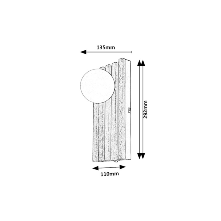 Rabalux - Aplique de pared 1xG9/5W/230V