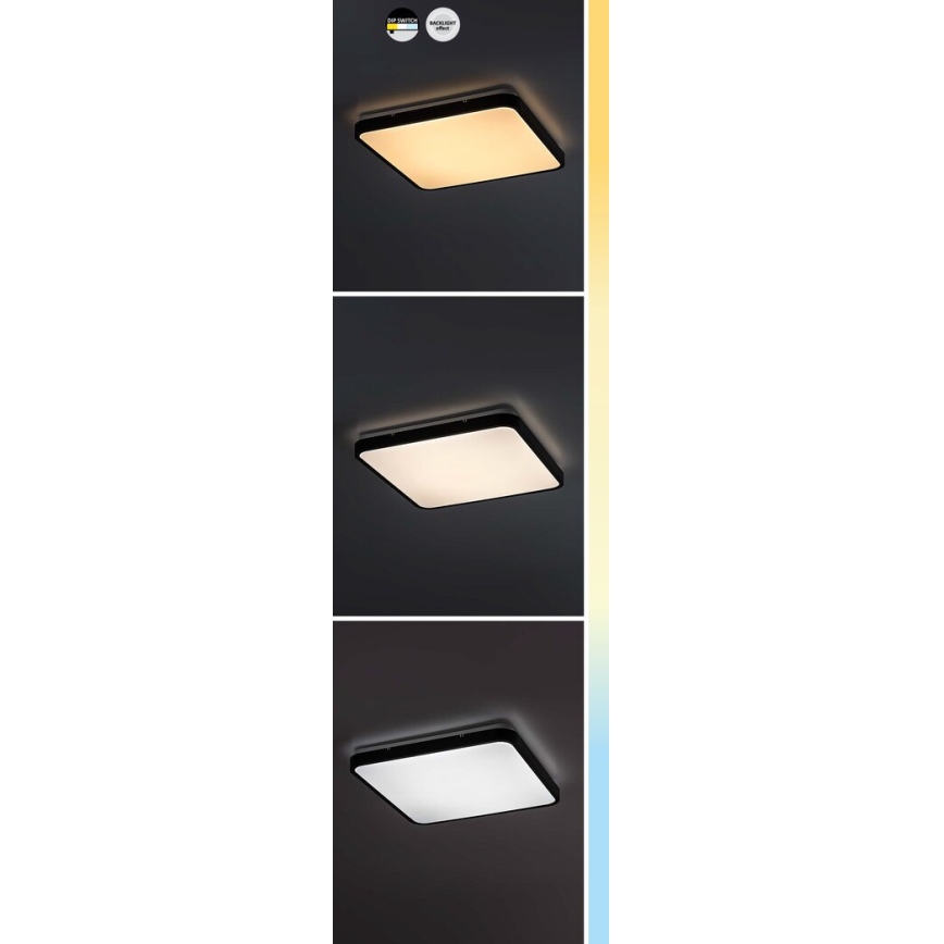 Rabalux - Plafón LED de baño LED/24W/230V 3000/4000/6000K IP44 29x29 cm blanco