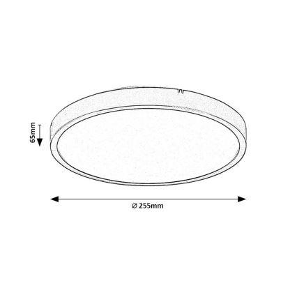 Rabalux - Plafón LED de baño LED/12W/230V 3000/4000/6000K IP44 diá. 25,5 cm blanco