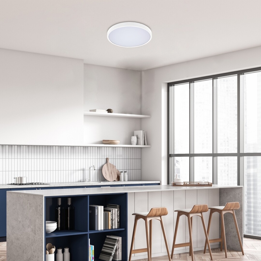 Rabalux - Plafón LED de baño LED/36W/230V 3000/4000/6000K IP44 diá. 42 cm blanco