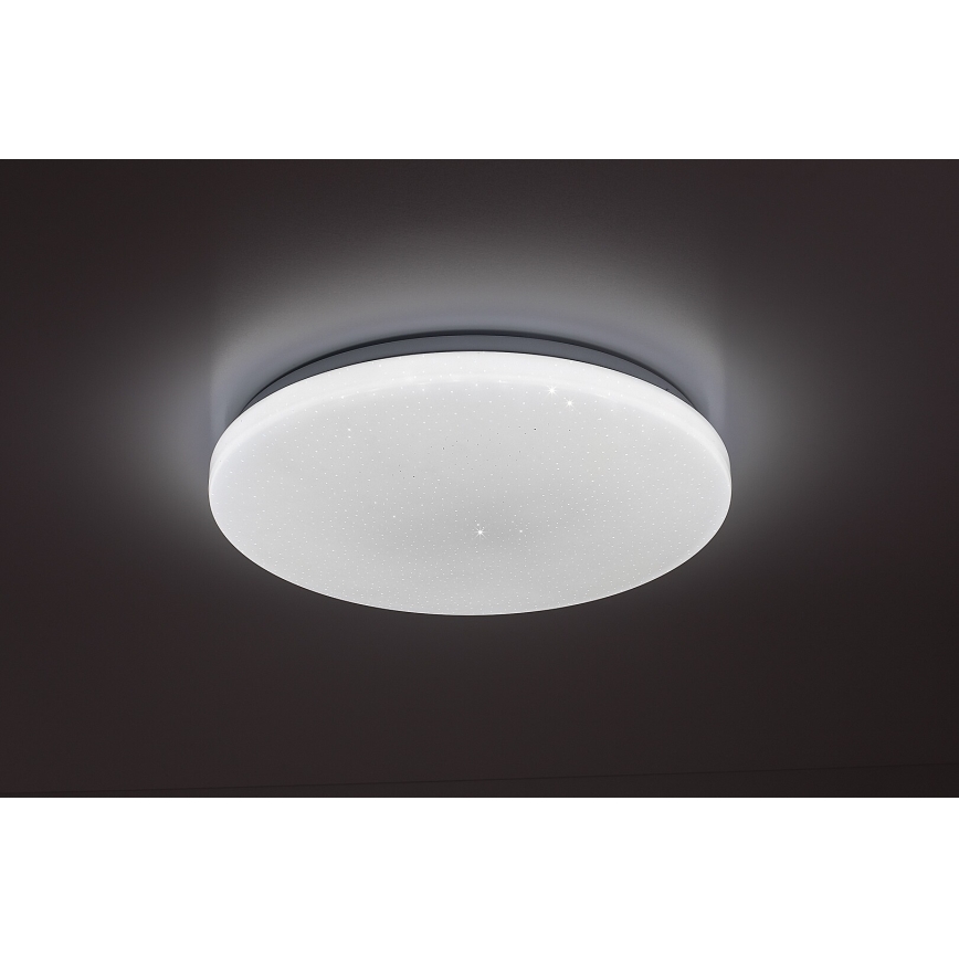 Rabalux - Lámpara de techo LED regulable, 12 W, 230 V, 3000-6500 K, diámetro 26 cm + control remoto