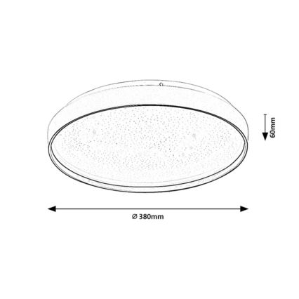 Rabalux - Lámpara de techo LED regulable LED/34W/230V 3000-6500K diámetro 38 cm + mando a distancia
