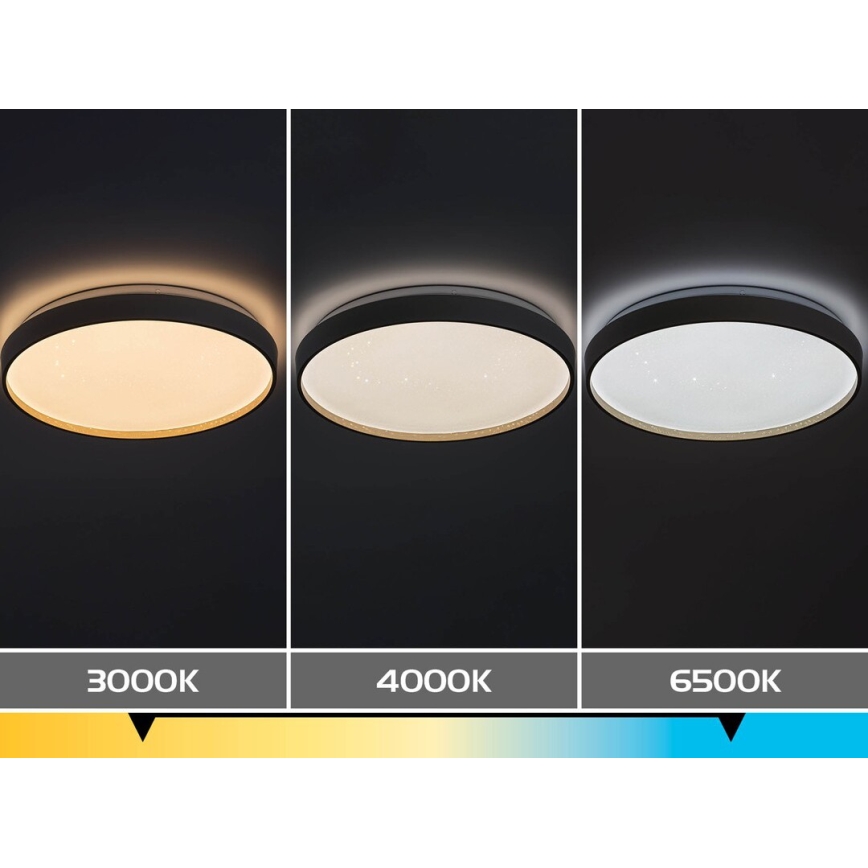 Rabalux - Luminaria de techo LED regulable LED/80W/230V 3000-6500K Ø 77 cm + mando a distancia