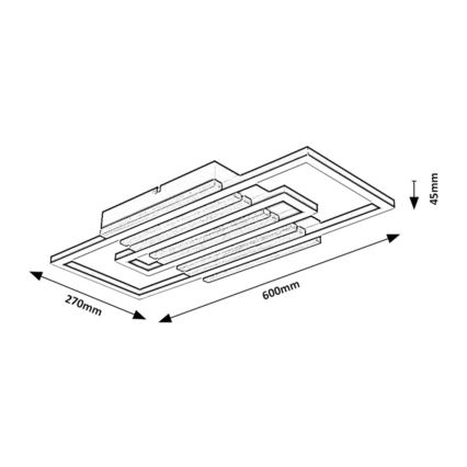 Rabalux - Plafón de techo LED/28W/230V 3000/4500/6000K