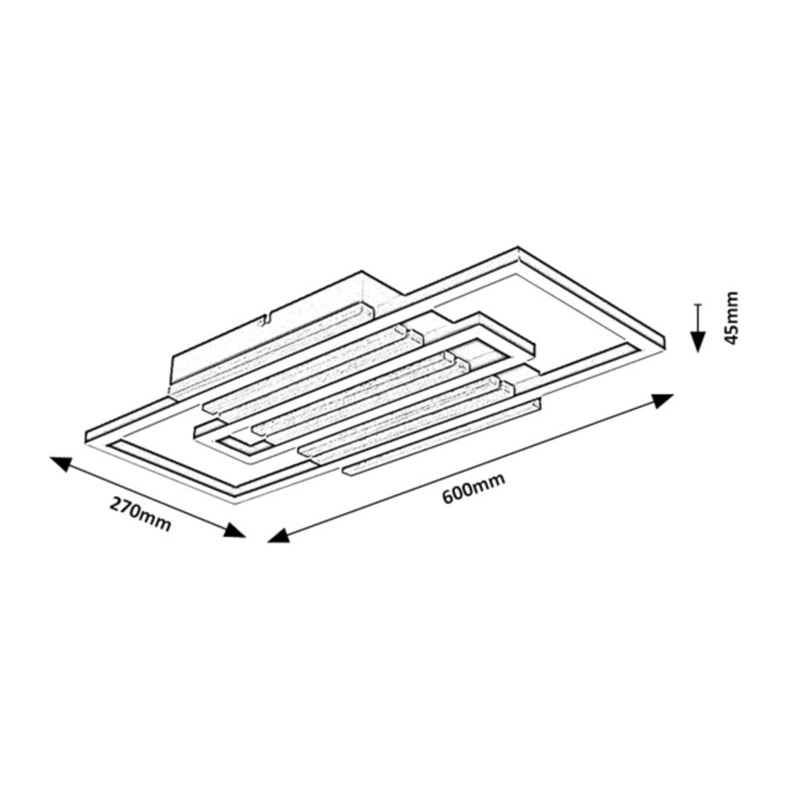Rabalux - Plafón de techo LED/28W/230V 3000/4500/6000K