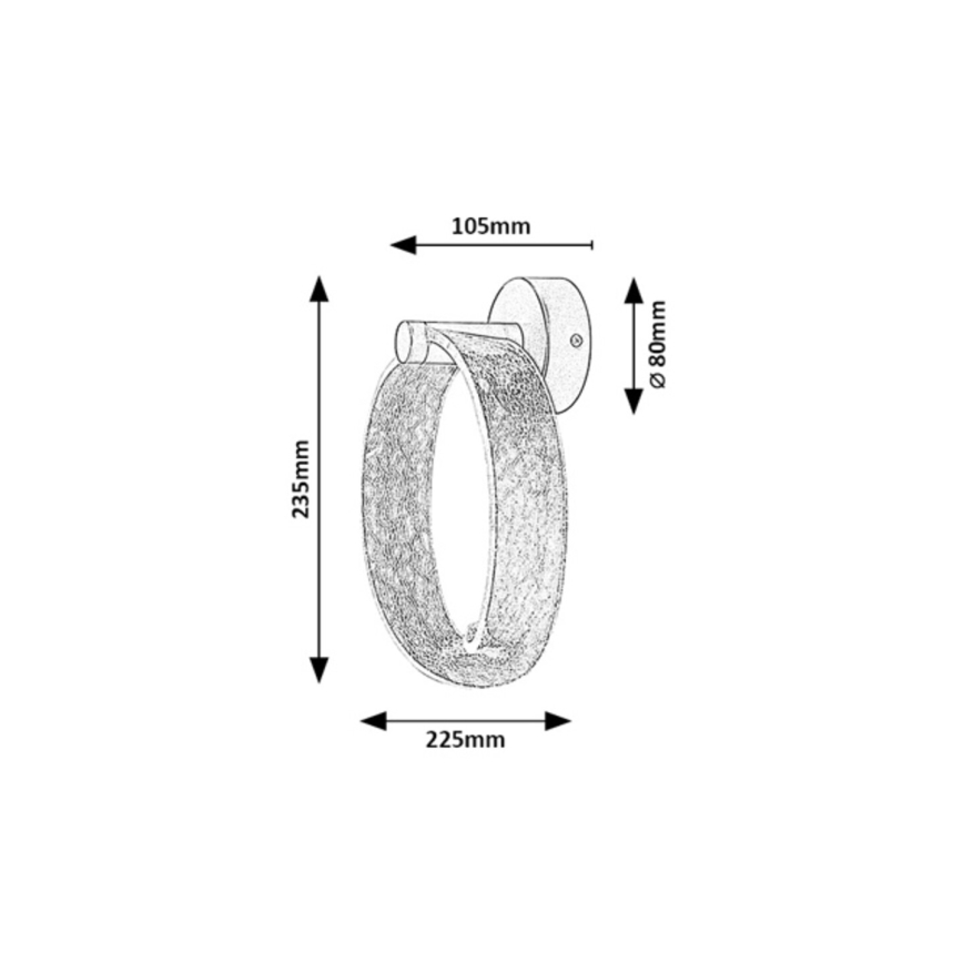 Rabalux - Aplique LED de pared/6W/230V