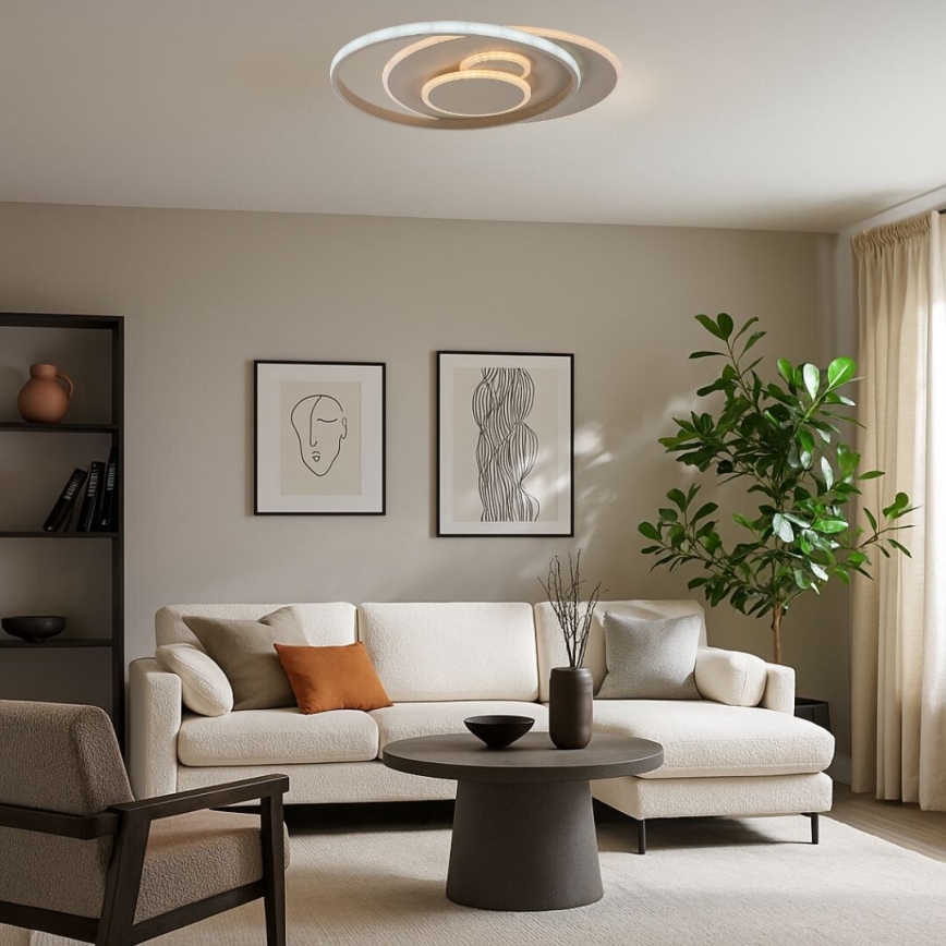 Rabalux - Luminaria de techo LED regulable LED/57W/230V 3000-6000K 48,5x40 cm + mando a distancia