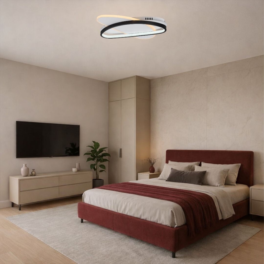 Rabalux - Plafón LED regulable LED/57W/230V 3000-6000K 45x30,5 cm + mando a distancia