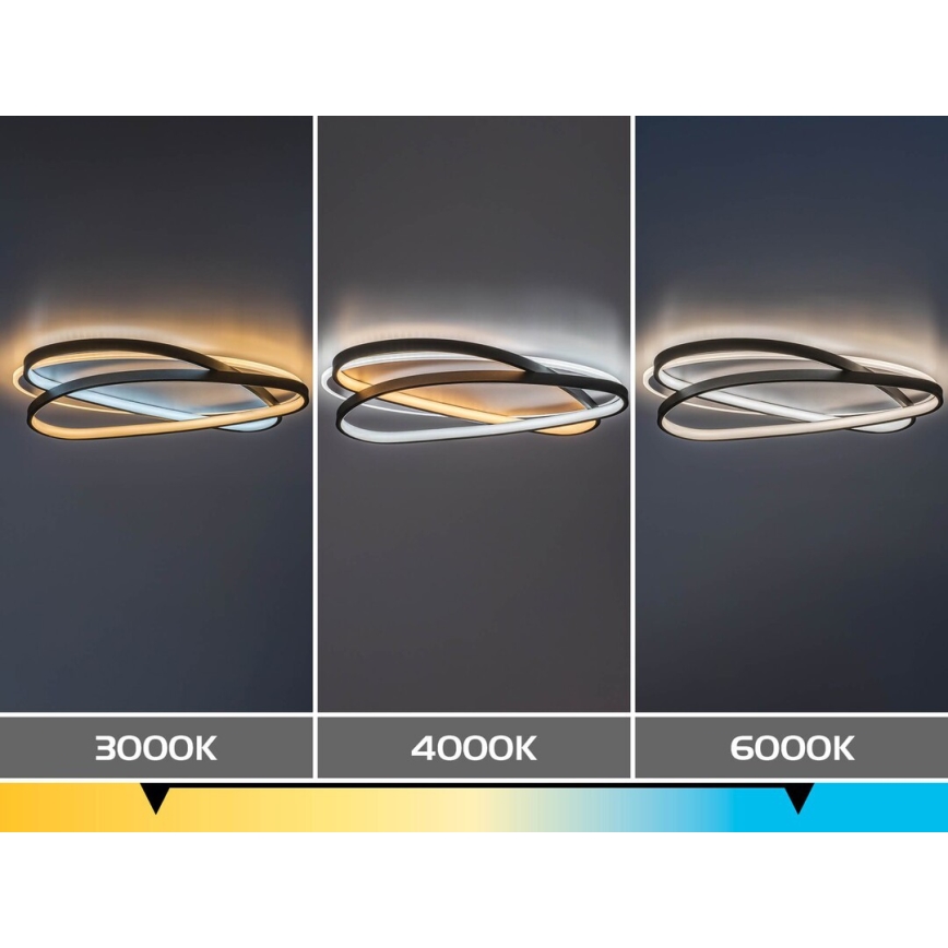 Rabalux - Lámpara de techo LED regulable LED/57W/230V 3000-6000K 53x38 cm + mando a distancia