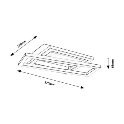 Rabalux - Lámpara de techo LED 24W/230V 37x22,5 cm
