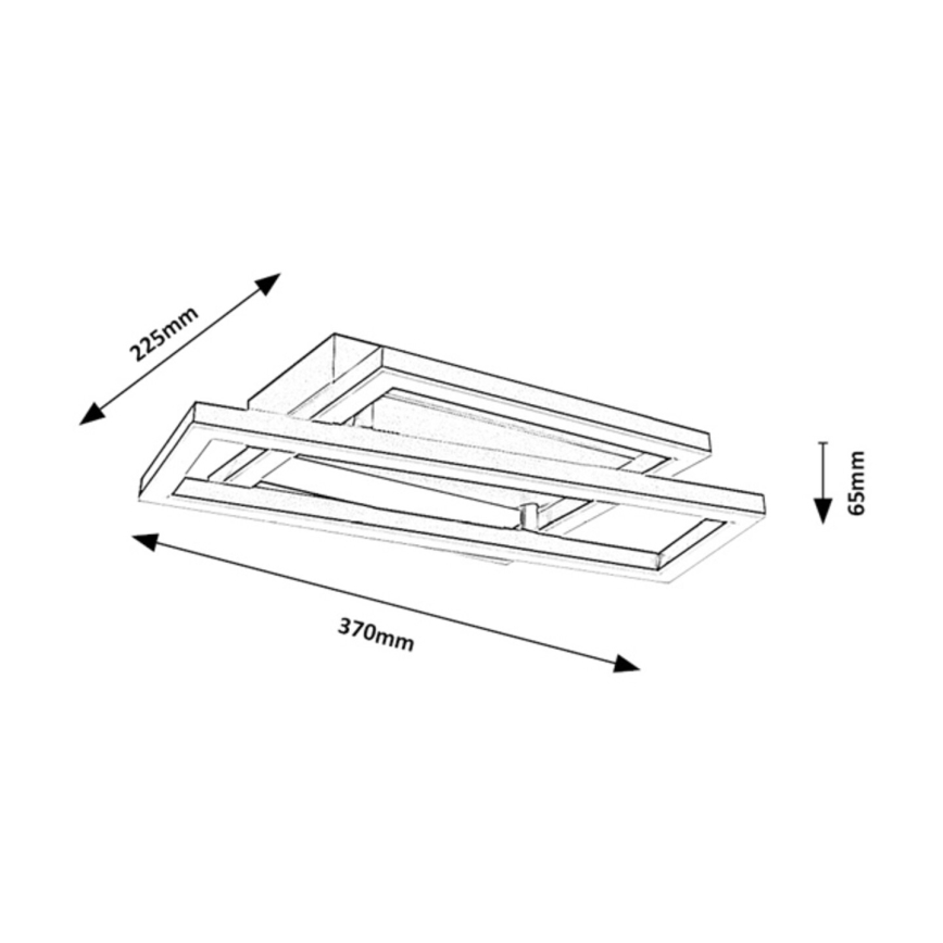 Rabalux - Lámpara de techo LED 24W/230V 37x22,5 cm