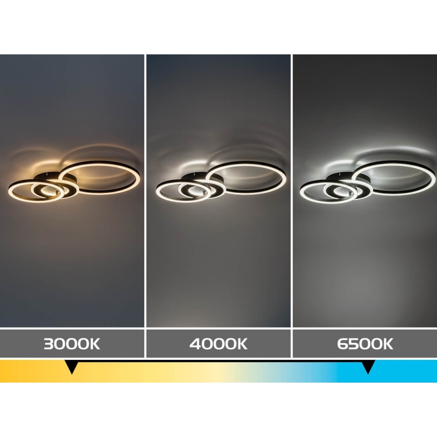 Rabalux - Luminaria de techo LED regulable LED/24W/230V 3000-6500K 46x33 cm + mando a distancia