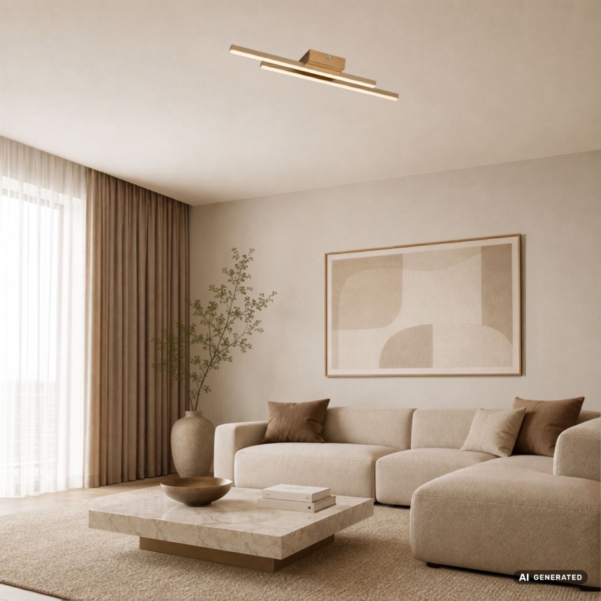 Rabalux - Luminaria de techo LED LED/12W/230V 3000K en acabado dorado