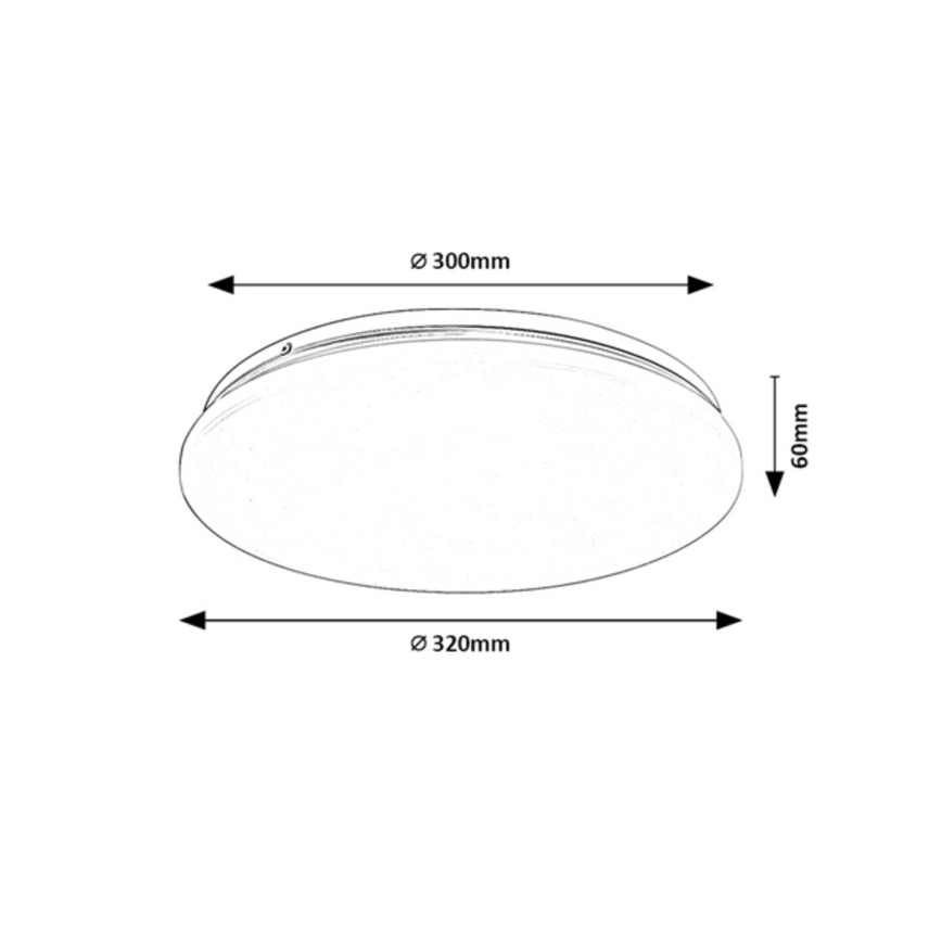 Rabalux - Plafón LED de techo para baño LED/18W/230V IP44 4000K Ø 32 cm