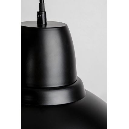 Rabalux - Lámpara colgante con cable 1xE27/60W/230V Ø 36 cm negro