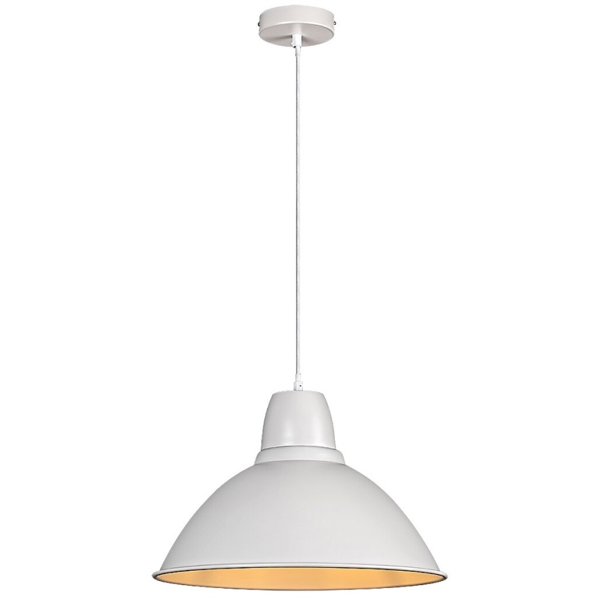 Rabalux - Lámpara colgante con cable 1xE27/60W/230V diámetro 36 cm blanca