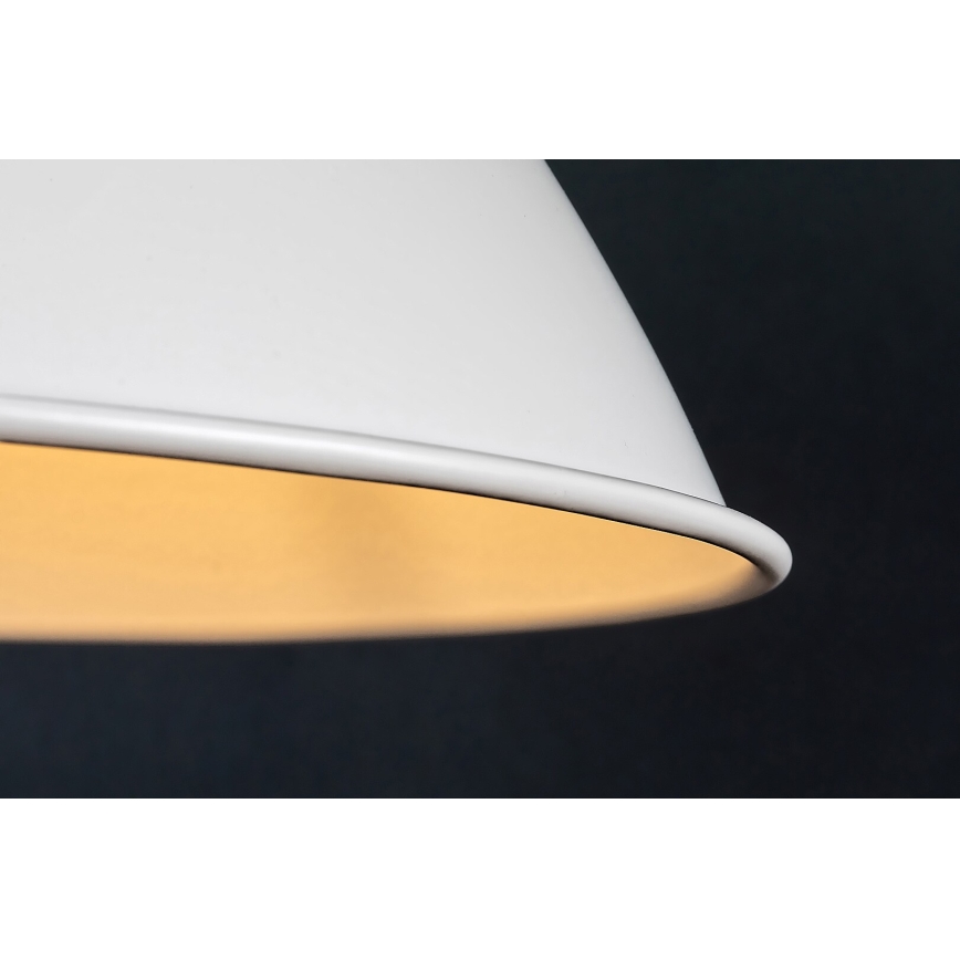 Rabalux - Lámpara colgante con cable 1xE27/60W/230V diámetro 36 cm blanca