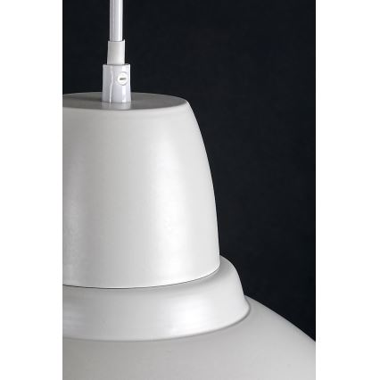Rabalux - Lámpara colgante con cable 1xE27/60W/230V diámetro 36 cm blanca