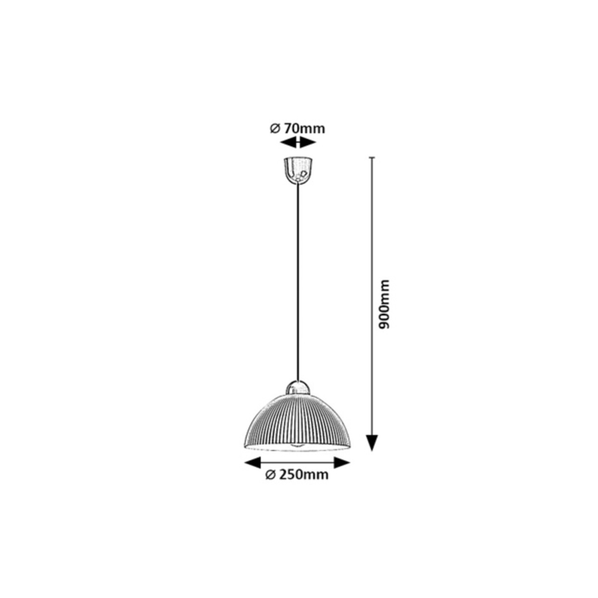 Rabalux - Lámpara colgante con cable 1xE27/60W/230V