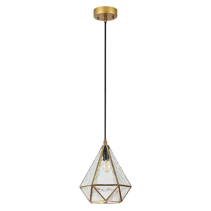 Rabalux - Lámpara de araña de cristal Tiffany en una cadena 1xE14/40W/230V dorado