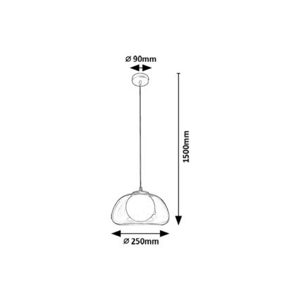 Rabalux - Lámpara colgante 1xG9/5W/230V transparente